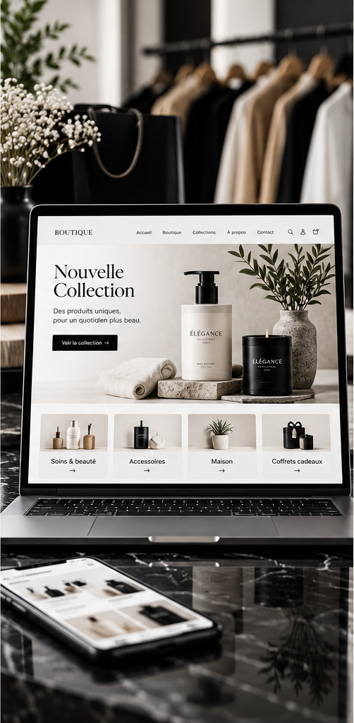 Boutique en ligne moderne et élégante